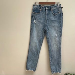 Blank NYChigh rise wide flare jeans distressed the Lafayette size 29. NEW
